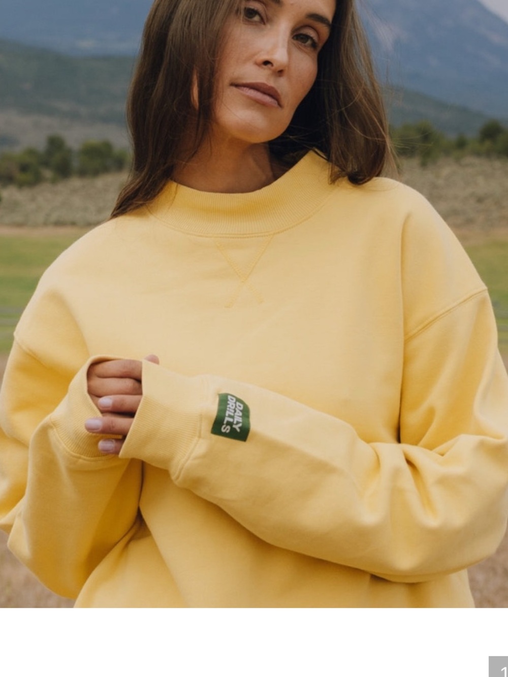 Daily Drills Fleece Vintage Crew - Sunny